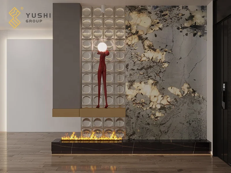 Yushi Group Wholesale Price Pandora Marble Slab for wall and flooring Patagonia Marble Slab Tile Luxury Stone Pandora Marble