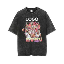 Hot-Seller High Quality Cotton Unisex T-Shirt With Design Acid Wash T-Shirt Streetwear Anime T-Shirt Cartoon