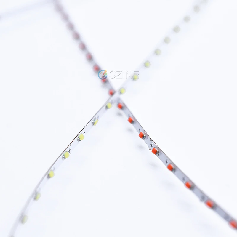 CZINELIGHT 3V 1.5mm 138leds/meter 0603 led strips white green blue yellow red SMD0603 leds strips IP20