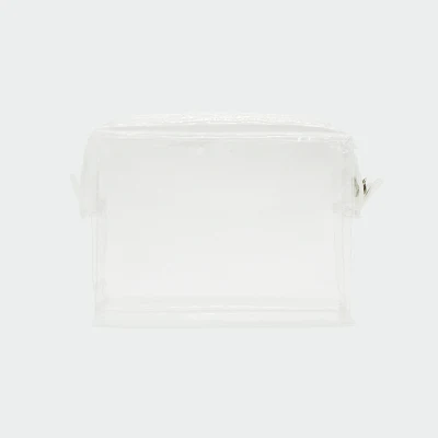 Chiterion Custom Wholesale Waterproof Transparent TPU Cosmetic Makeup Toiletry Travel Wash Bag Zipper Pouch Big Small Square