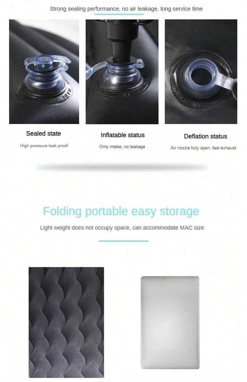 Outdoor Family Tourism Camping Picnicking Flocking Car Air Cushion Rear Seat Portable Sleeping Mat Travel Bed