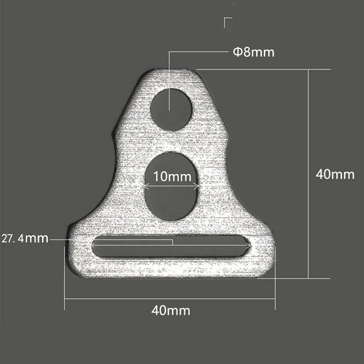 Outdoor Tent Canopy Pole Aluminum Alloy Triangle Piece Camping Canopy Accessories Windproof Wind Rope Buckle Wholesale