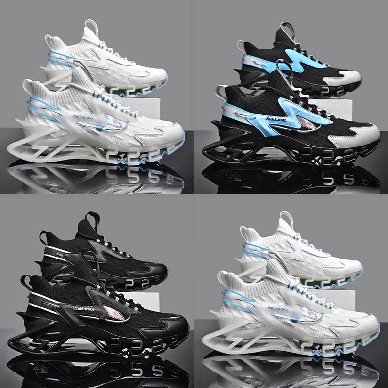 STNM Men Sneakers Male Casual Shoes Tenis Luxury Sport Shoes Trainer Sneakers Fashion Running Red Bottom Blade Shoes For Men