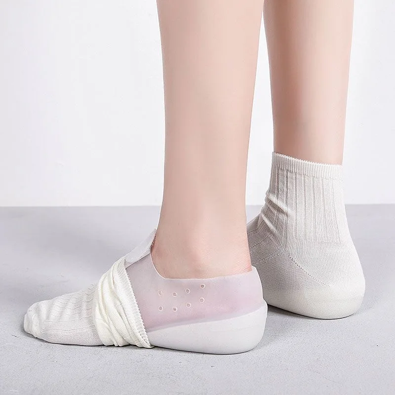 Silicone Height Increasing Half Pad Ultra Light Weight EVA Height Lift Heel Socks 4CM Lift Height Invisible Increasing Insole
