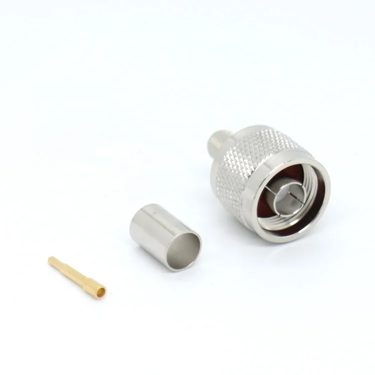 N type connector male connector all copper crimp RG58 L16 cable N connector