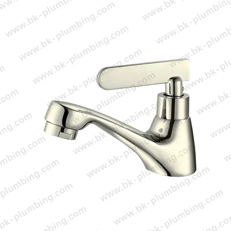 Cheap Deck Mounted Zinc Single Lever Chrome Plate Single Cold Water Basin Laboratory Faucet For Bathroom Bacia torneira