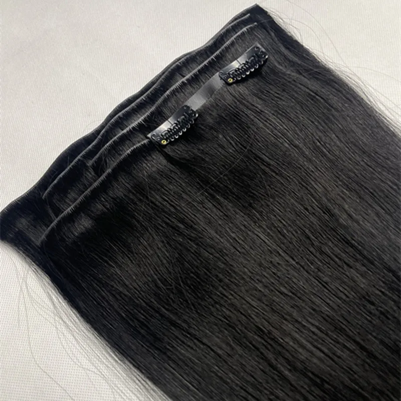 2024 new items seamless clip in invisible clip in hair extension