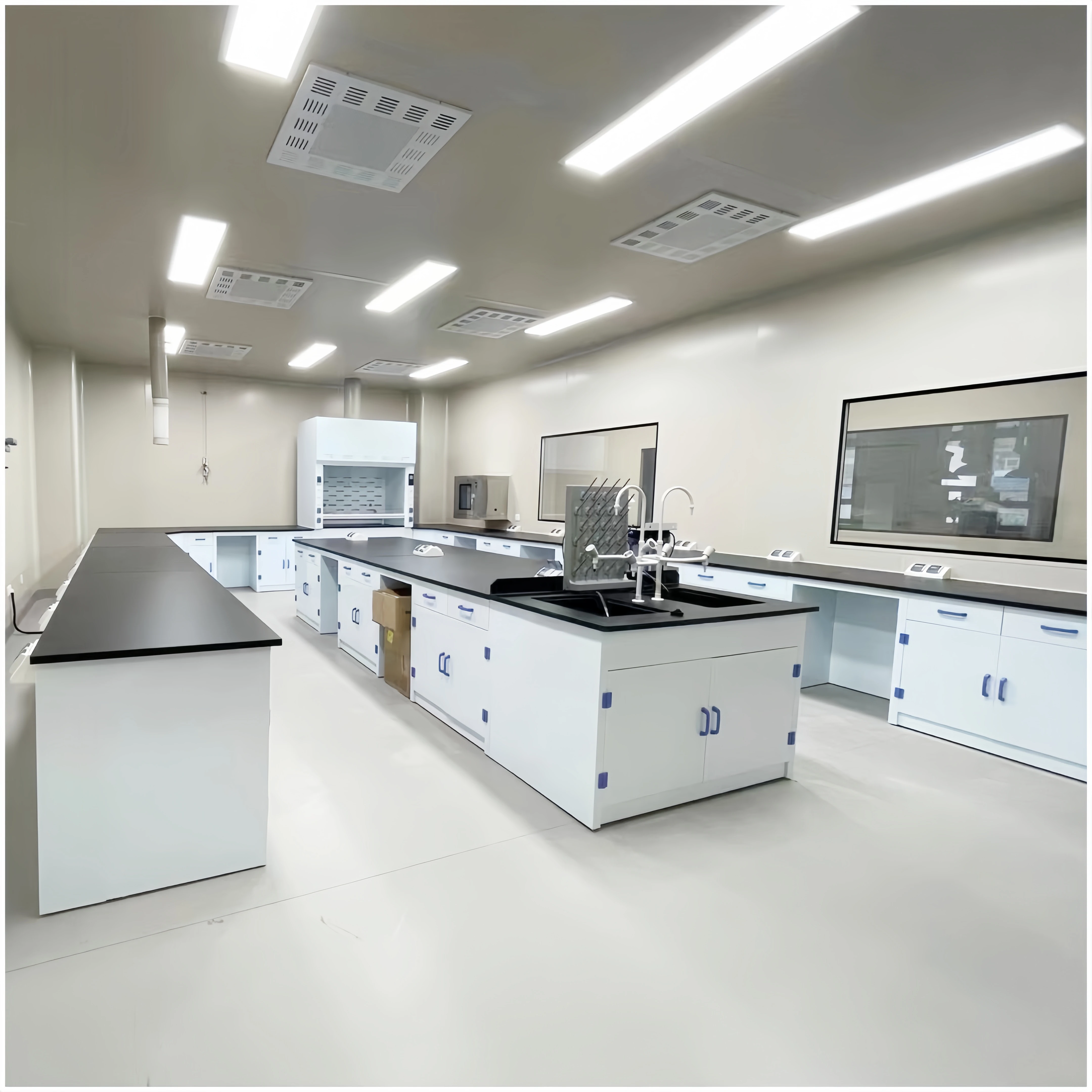 Hot sale chemical work table laboratory furniture PP lab bench