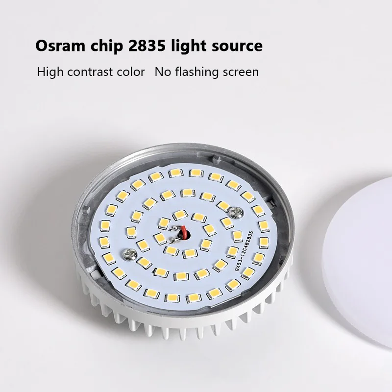 High Brightness Cabinet LIght 7W 9W GX53 LED Lamp Round Dimmable LED Bulb Lights