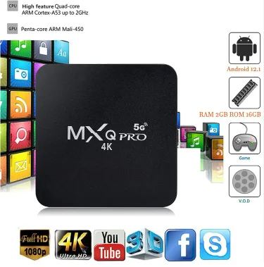 MX Q PRO Amlogic S905W 4 Core 64bit Android 7.1 Free to to Air Set Top Tv Box 4k Quad Core