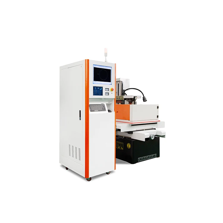 Edm Wire Cutting Machine Max Productivity 180 Mm2/Min Erosion Edm   Hush Speed Edm Wire Cutting Machine Price  Dk7745