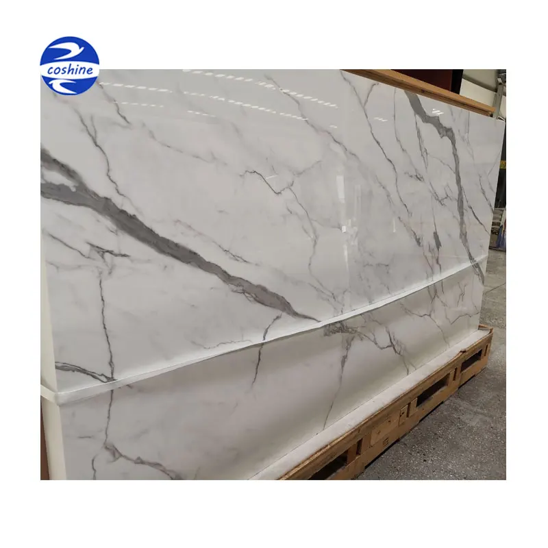 60x120 Ceramic Tile Floor 80x80 Calacatta White Grey Porcelain Small Slab