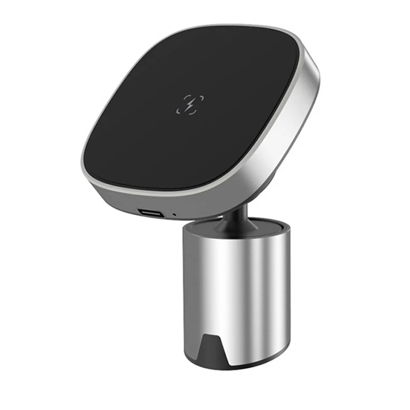 2-in-1 Wireless Car Mobile Phone Holder Charger Magnetic 15w Fast Charging Car Phone Holder Air Vent or Sticker for iphone 12/13