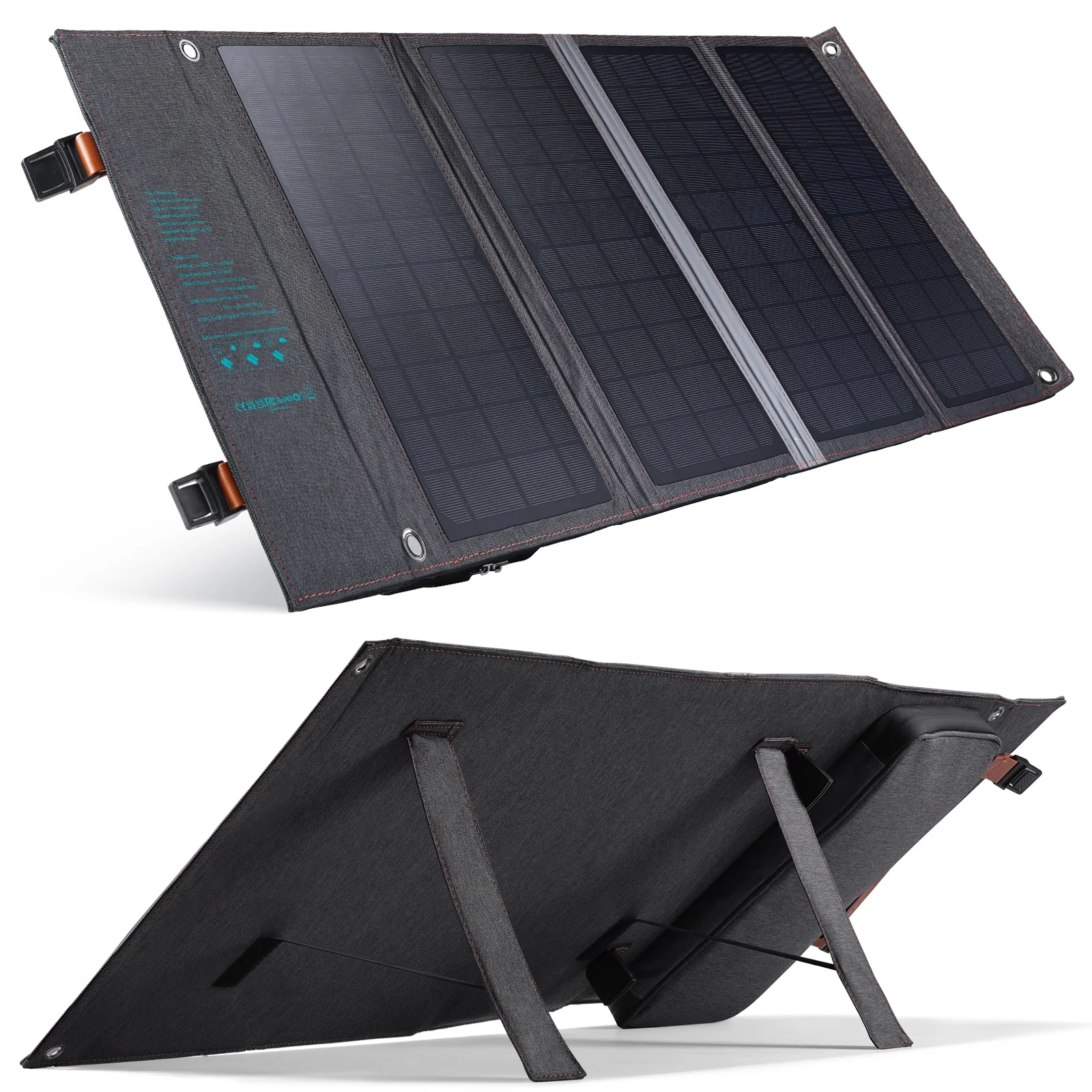 The Best Quality Portable Foldable Solar Panels 14W 36W Monocrystalline High Efficiency Camping Solar Panels for phone  Laptops
