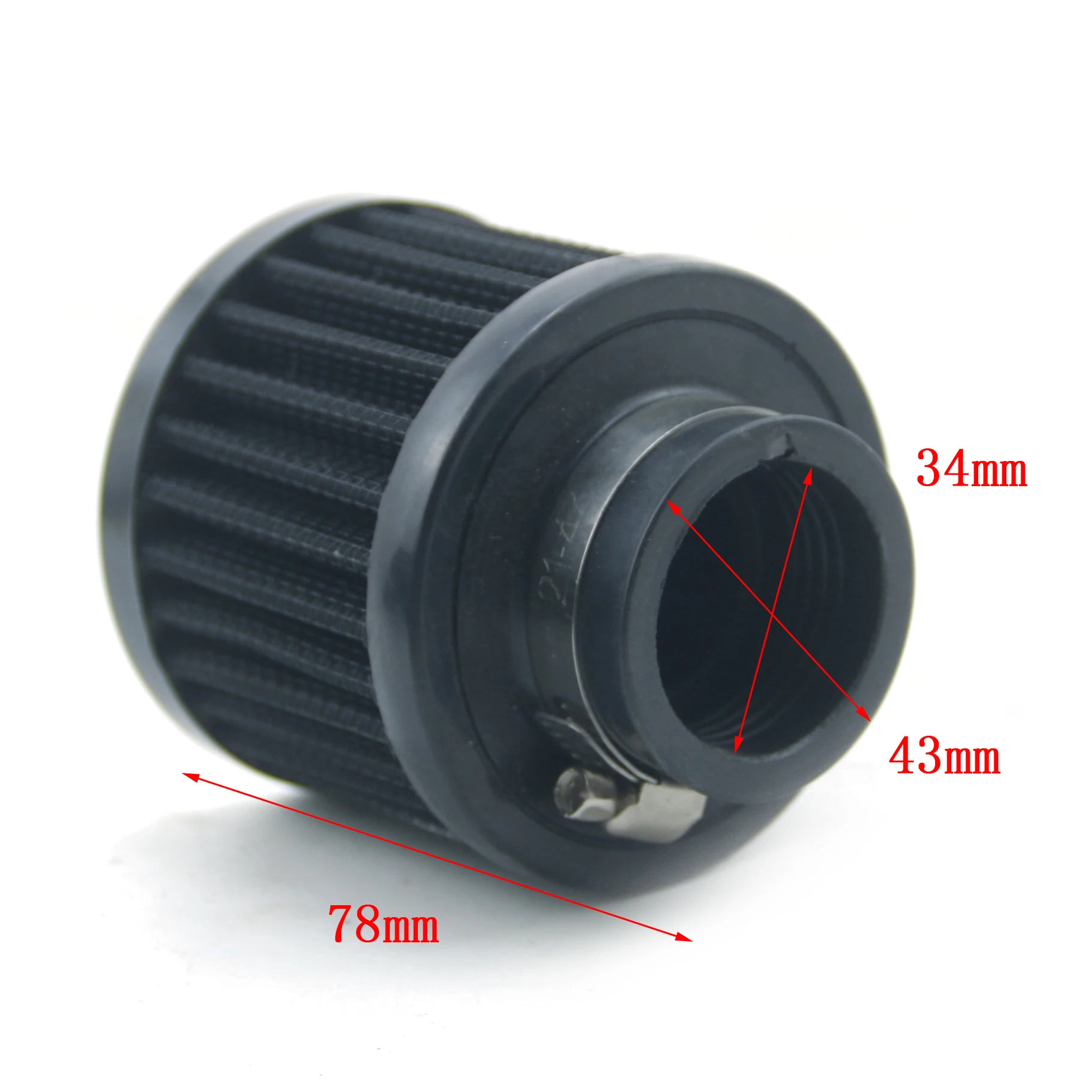 AUSO 750ml Aluminum Auto Parts AN10 Twin Port Tank Can Filter Oil Catch Tank Reservoir Breather with Drain Valve YH012