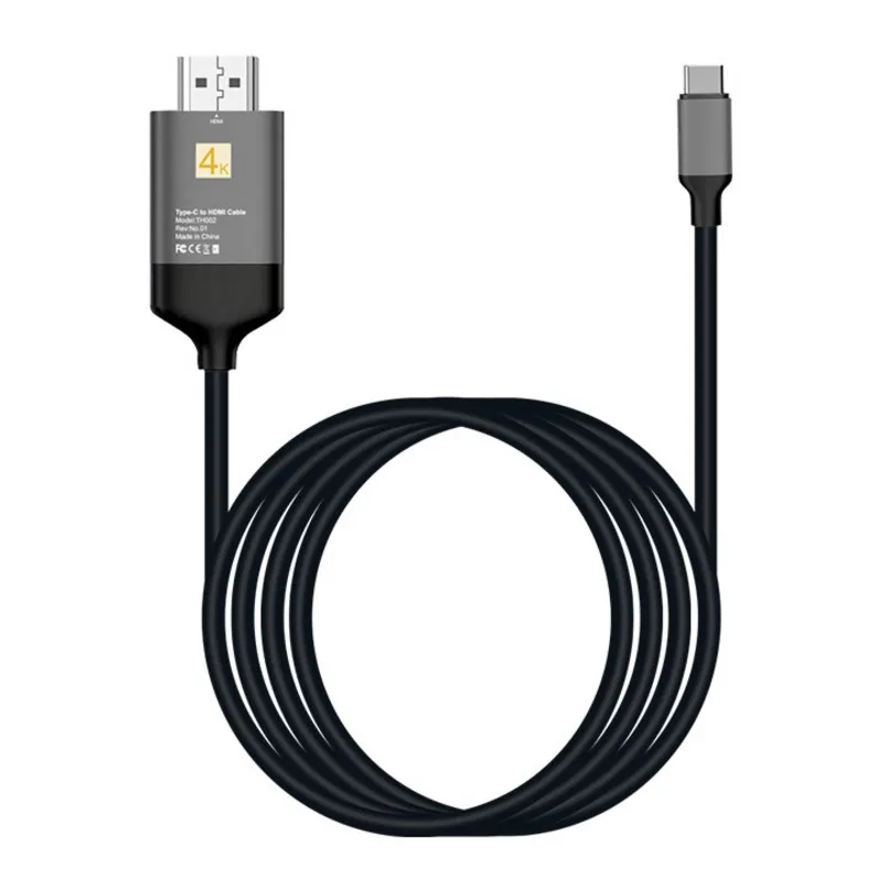 
Супер сентябрь Быстрая доставка USB C к HDMI-кабелю адаптера 6 футов плетеный 4K @ 30 Гц Кабельный адаптер 