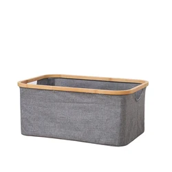 Serving Basket Collapsible Wholesale Large Foldable Storage Bamboo Food Fabric Eco-friendly Folding <5mm Stocked