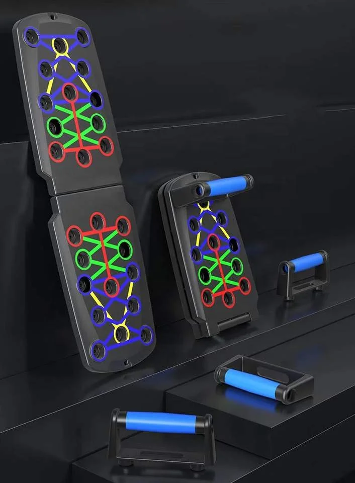 Home Workout Equipment 24 in 1 Multi-Functional Pushup Bar Fitness Floor Chest Muscle Exercise Strength Arm Push Up Board