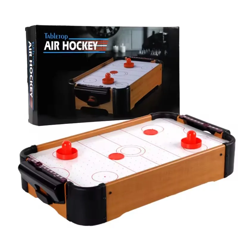 Wooden Tabletop Hockey Game Toy Air Hockey Table Game For Kids