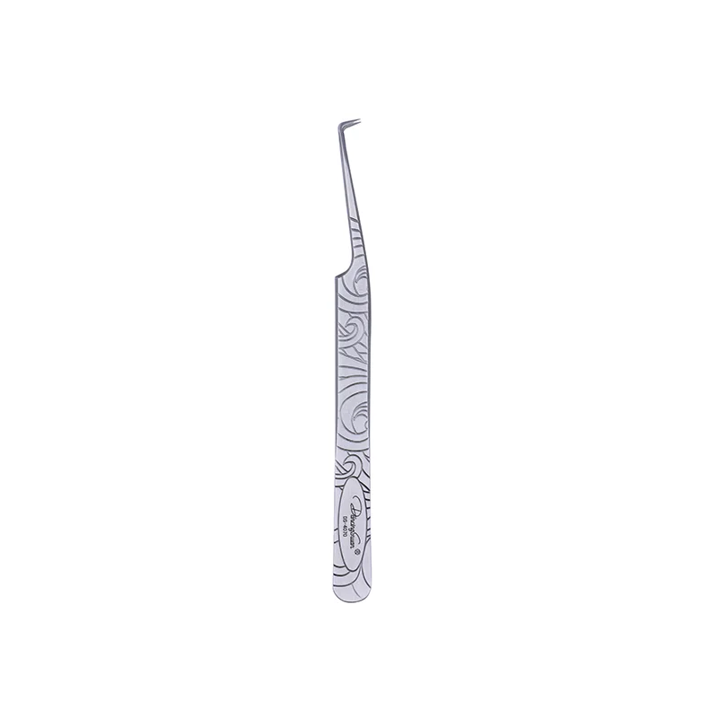 DancingSwan Stainless Steel Volume Individual Lash Tweezers Diamond Grip Eyelash Extension Tweezers Tools
