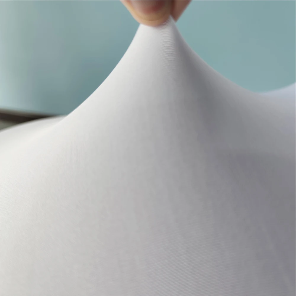 Cheap white universal arch front stretch spandex banquet chair slipcovers 100 white chair covers for wedding