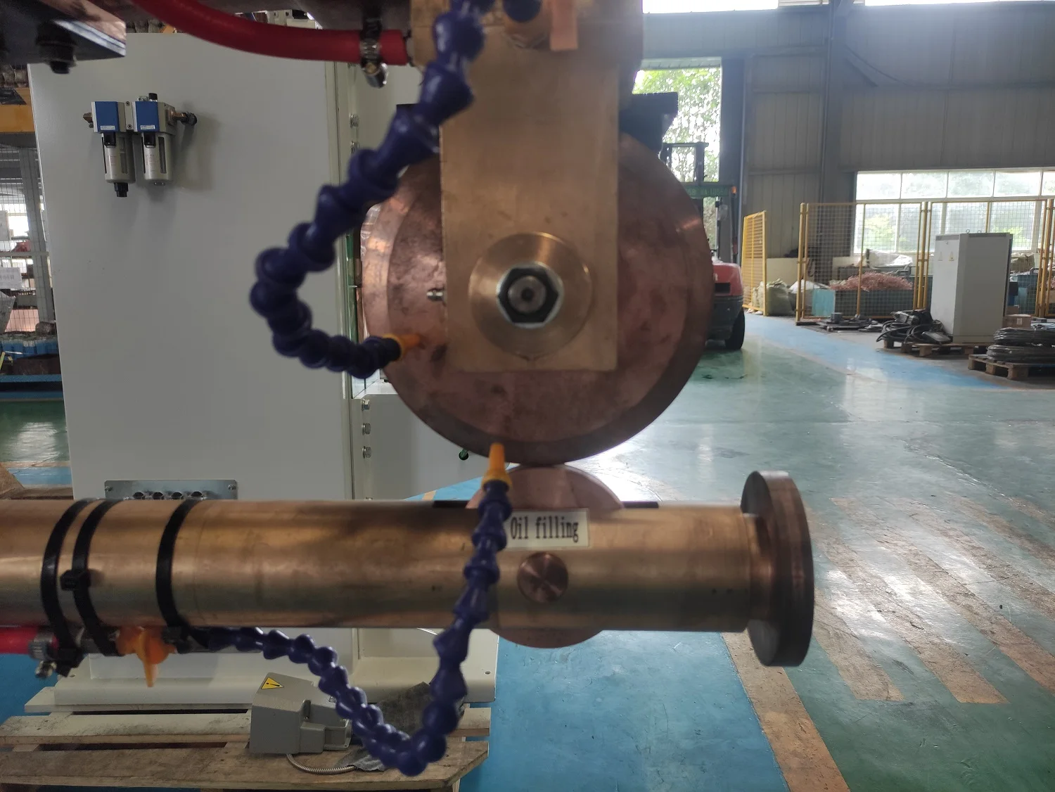 Round Steel Tube Elbow Oil Tank Vertical Circular Rolling Roller Seam Welder Welding Machine