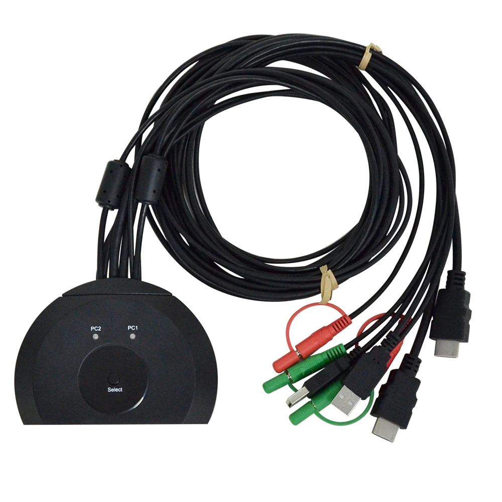 Professional Manufacturer Hm-201Hkvm HdMi Cable Kvm Switch