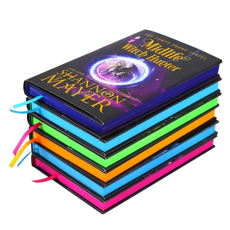 China Luxury Hardback Book Custom Stenciled Edges Fiction Book Printing Service with Dust Jacket