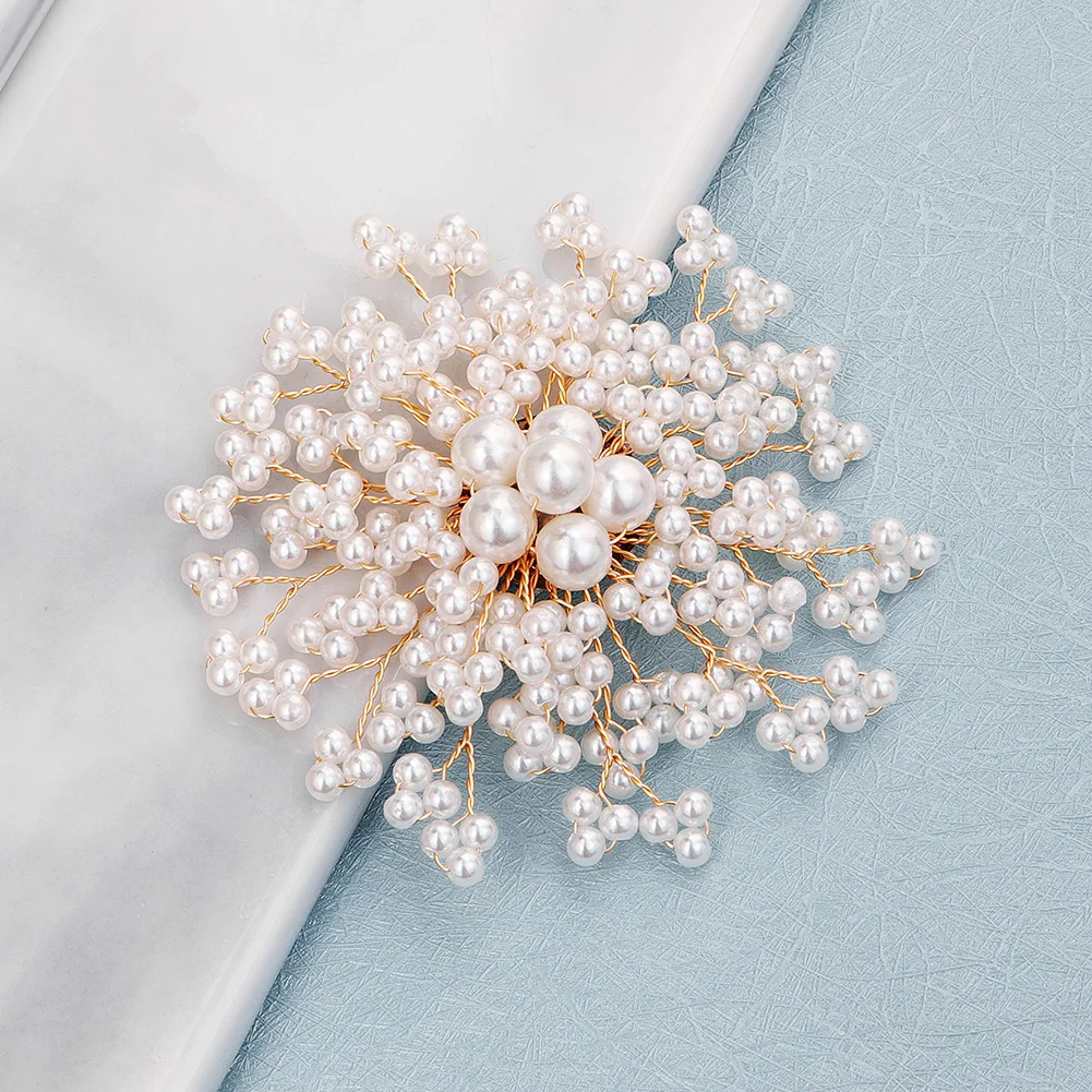 Fashion Jewelry Korean Handmade Elegant Women Pearl Broches Pins Wedding Bridal Brooches
