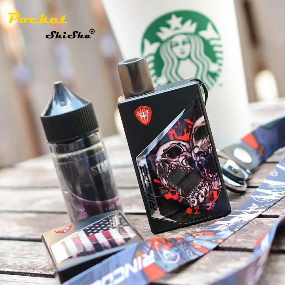  100% оригинальная электронная сигарета Rincoe Tix Vape Pod System Kit 1000mAh встроенный аккумулятор