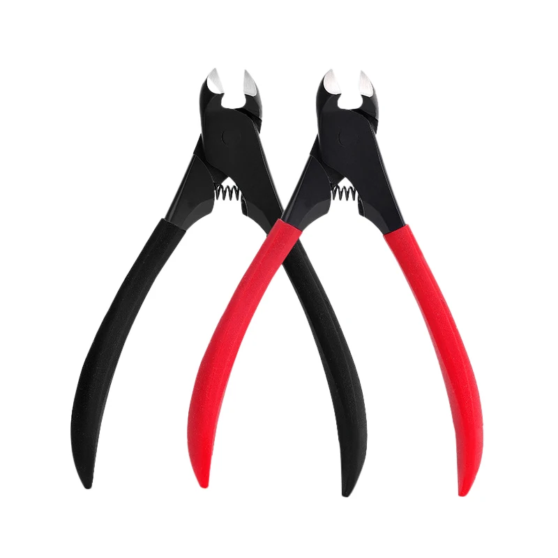 hot sell nail groove nipper stainless steel cuticle nipper for toenail with black blade + ABS comfortable handle
