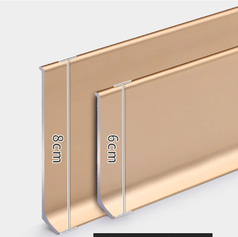 Factory Direct Aluminum Baseboard Accessories Colorful  Skirting Board