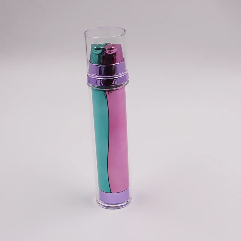 EMPTY DOUBLE TUBES LOTION BOTTLE WITH DUAL CHAMBERS