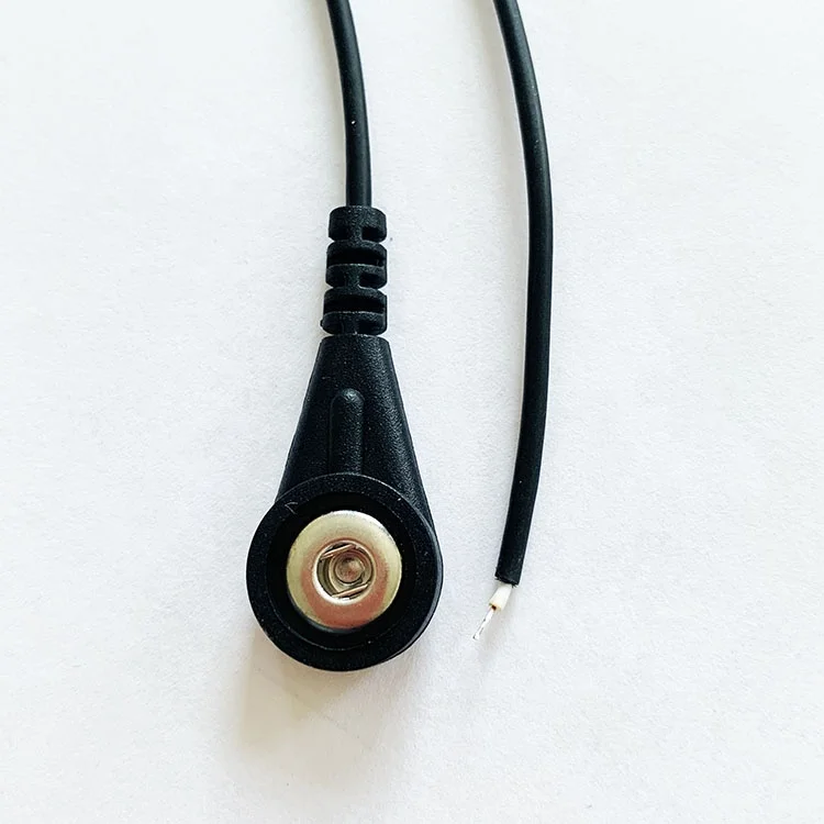 customize available ecg snap cable 4.0mm female snap button electrode cable lead wire
