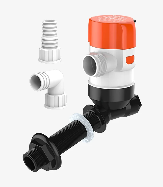 HYDJET 2021 New livewell pump 13E SERIES 600/800/1100GPH baitwell pump boat livewell kit livewell tank for boat