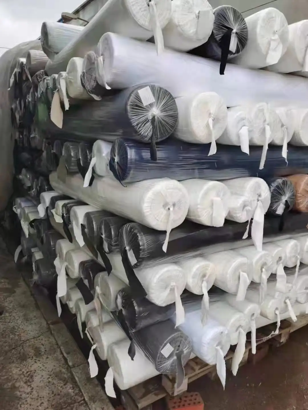 Hot selling knitting plain dyed twill stock fabric B grade kg price