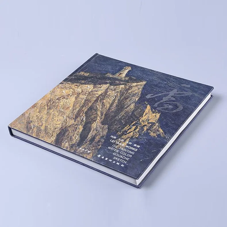 Professional manufacture cheap custom coated paper hardcover book printing