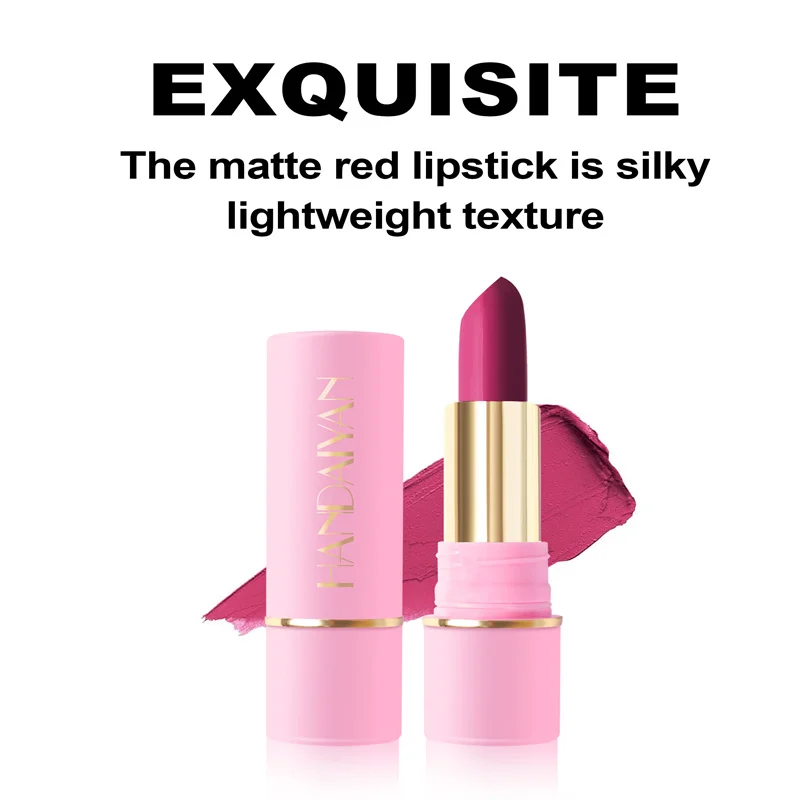 Wholesale 5colors/set 2 style Velvet Matte Waterpoof  Lip-gloss  Red Tint No-transfer lipstick Gift set