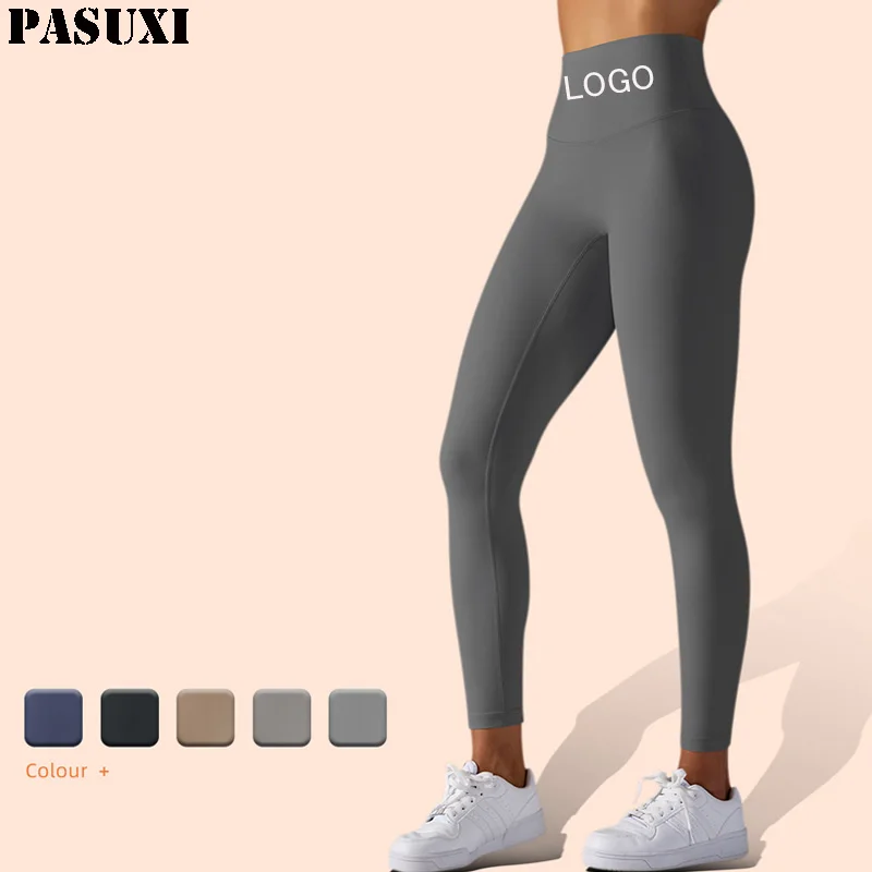 PASUXI Manufacturer Yoga Leggings for Women High Waist Nylon Athletic Yoga Pants Gym Fitness Workout Leggings