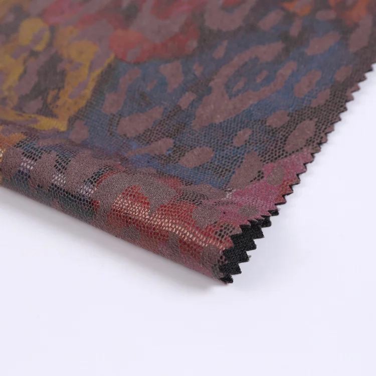 Женская замшевая ткань под заказ с принтом в виде змеиной кожи