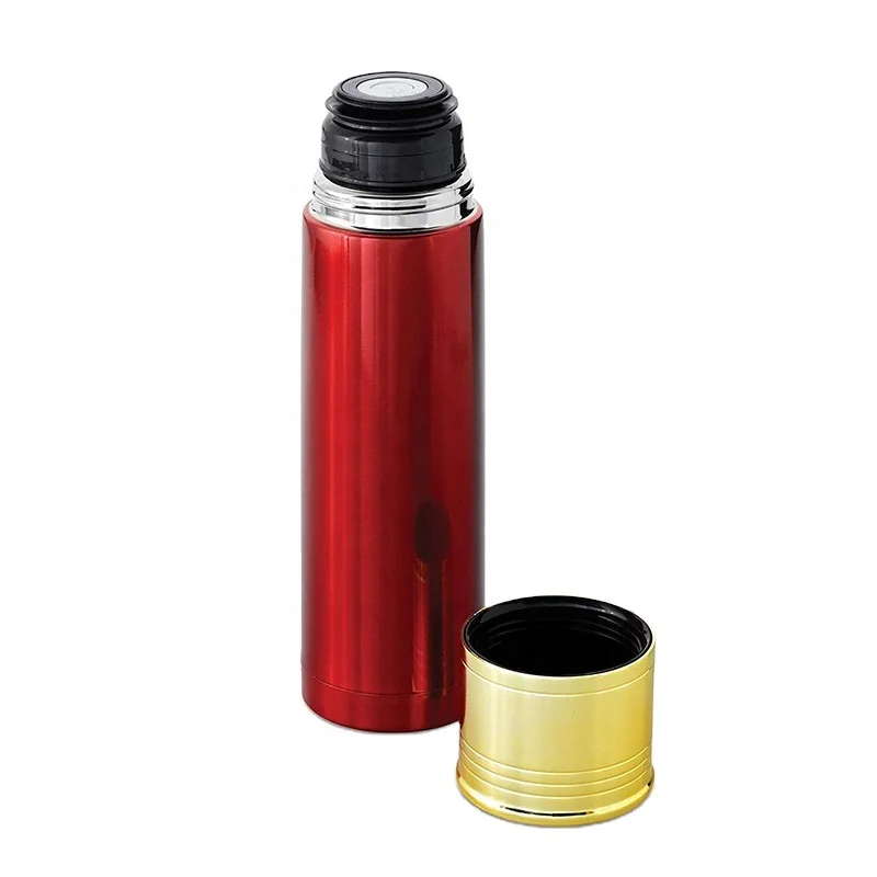32 oz / 1000 ml 12 Gauge Double Wall Shot Shell Stainless Steel Vacuum Insulate Flask Thermo Bottle Thermo
