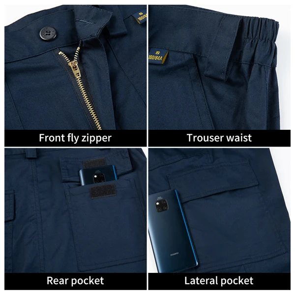 Hi Vis Safety T Shirts Tops Long Sleeve Reflective Shirt Construction High Visibility Work Clothes For Men Work Wear