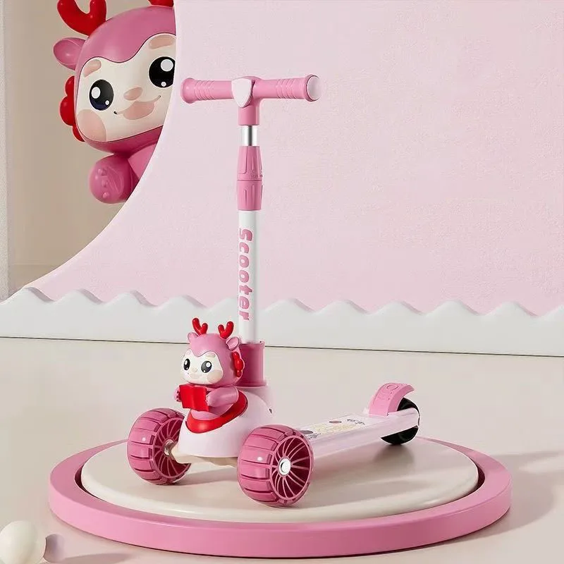 Hot Sale with Seat Scooter Kids Waterproof Cool and Cute Scooter for 2-10 Year Old Kids in Good Price Kids Scooter