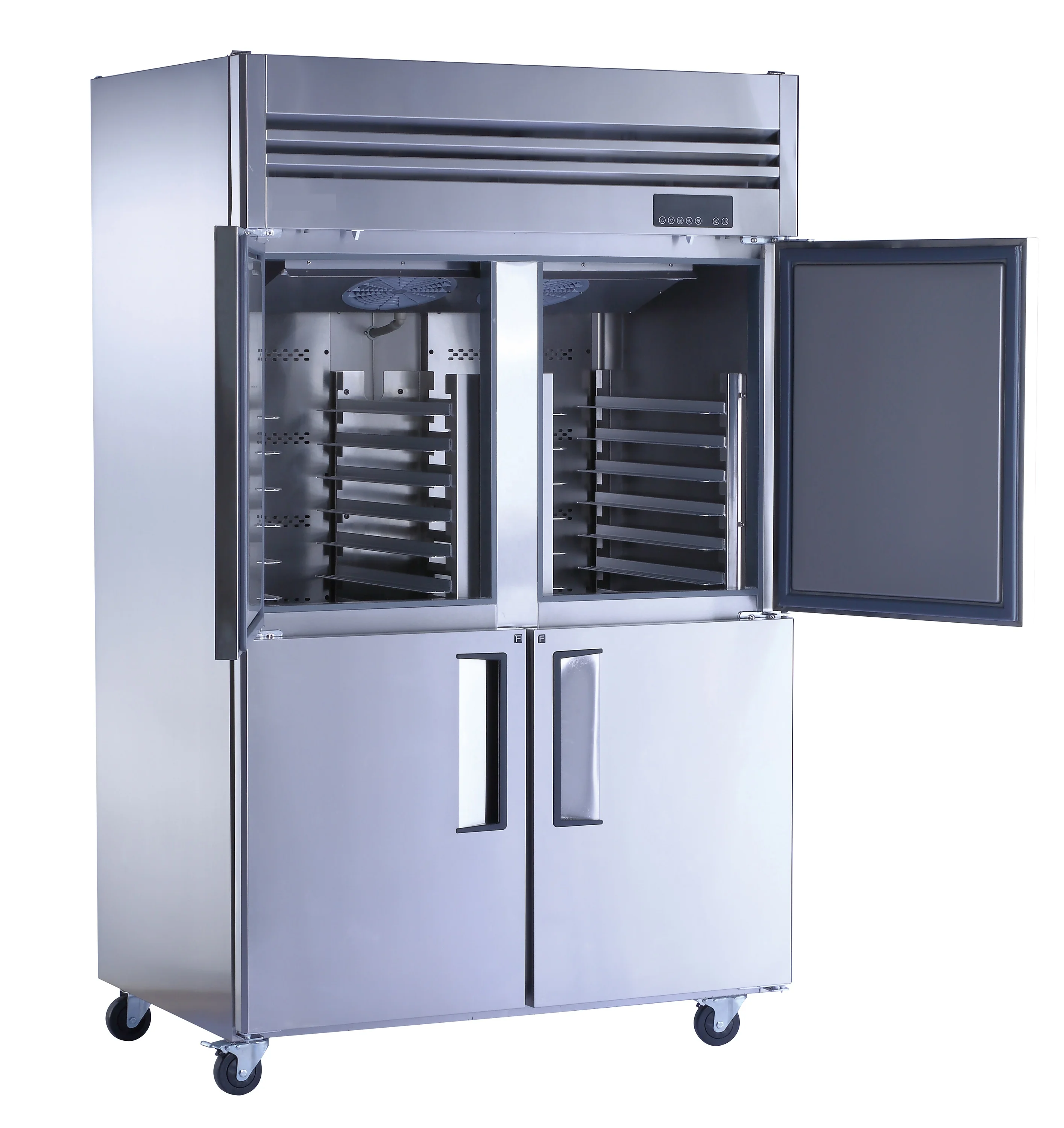 Arriart Hot sale Commercial Baking Kitchen Equipment Four Door Refrigerator Freezer Vertical Stainless Steel Fridge