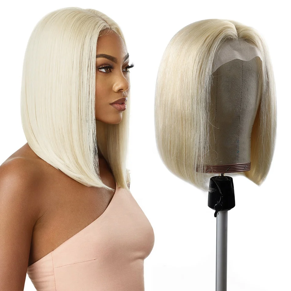 
Alisa Hot Sale 613 Color Brazilian Human Cuticle Aligned Hair Short Bob Human Hair Wigs for Black Women 