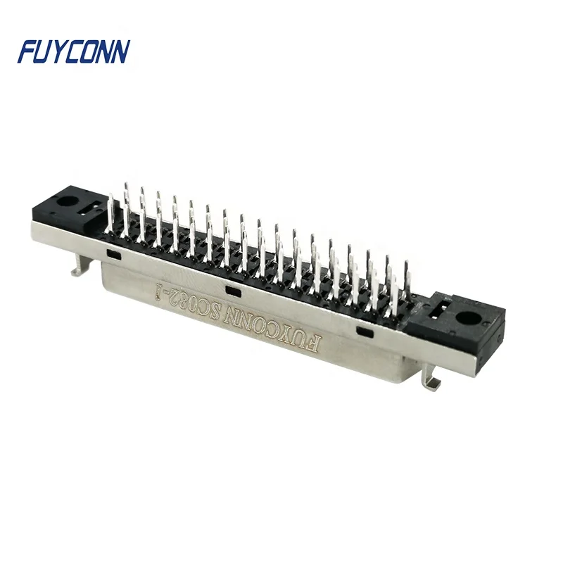 1 27 мм прямой PCB женский DIP CN 68pin SCSI разъем вертикальный MDR 68 Pin w/fixness вешалка