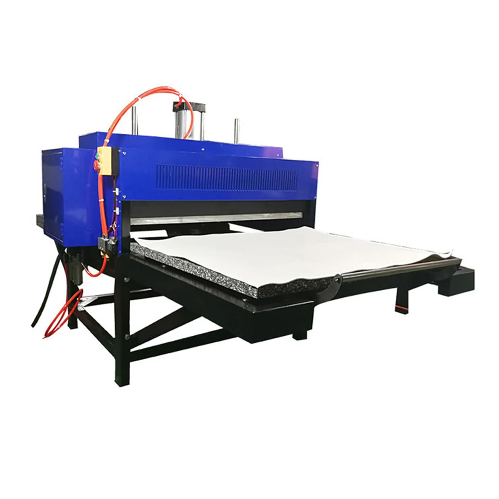 Factory price Pneumatic heat press 100x120 double heatpress machine 2 station 39x47 heat press machine for textile factory