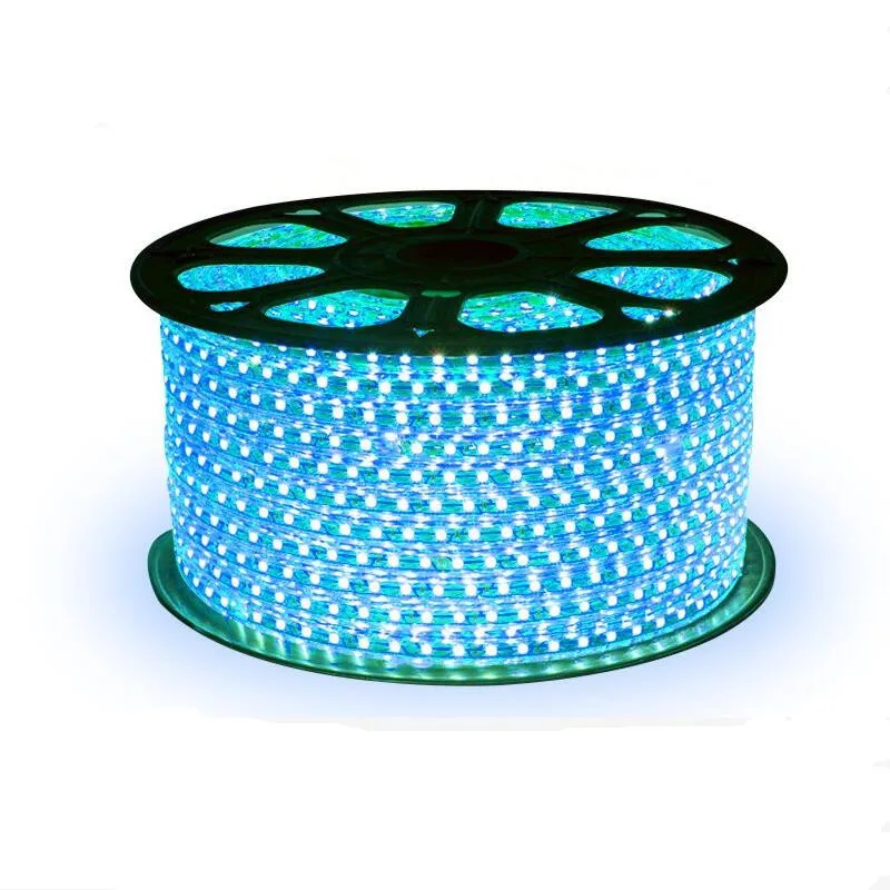 High Voltage Outdoor 110v 220v SMD 5050 Single Color RGB Led Strip Light 50m/roll 100m/roll