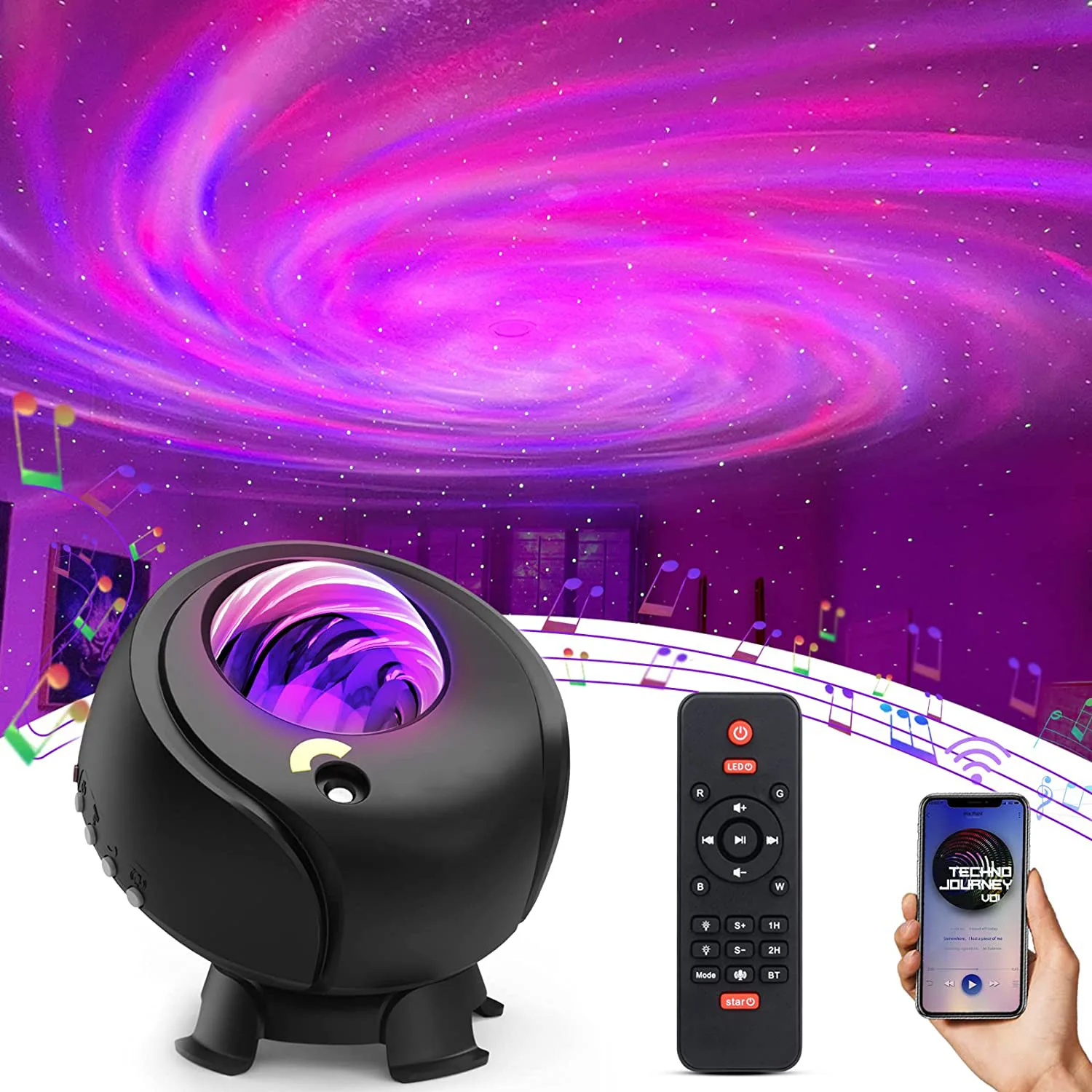 Water Pattern Laser Led Starry Sky Star Night Light Bedroom Atmosphere Projection Lamp For Kids Toys