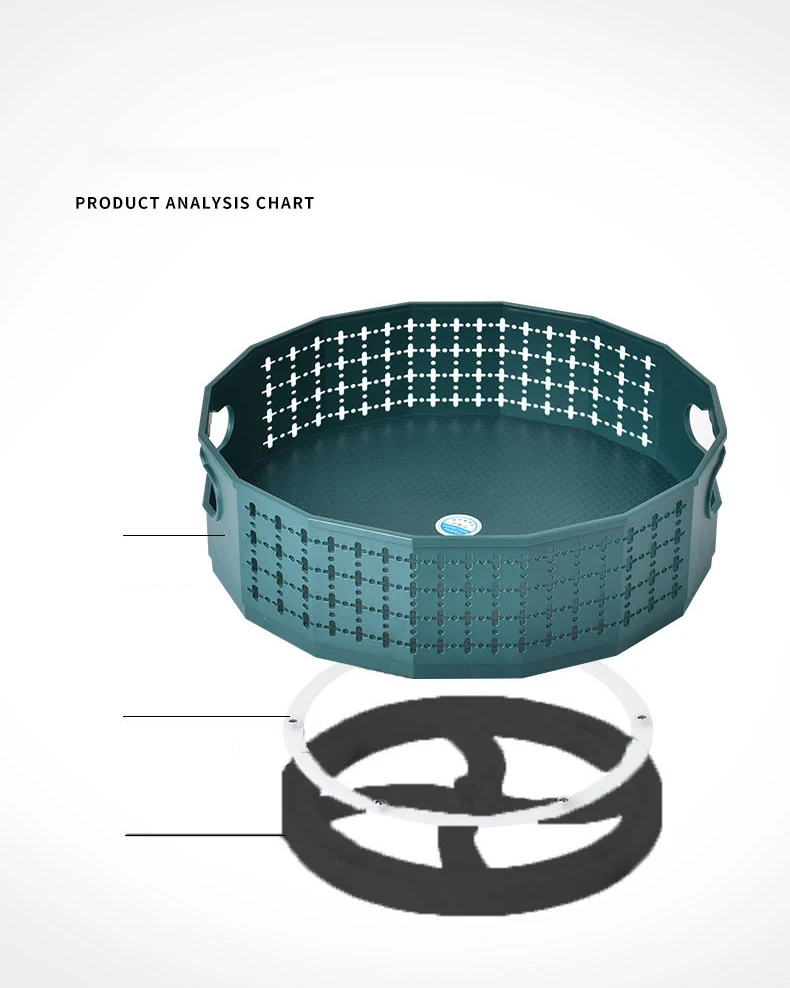 Rotating Plastic storage rack bathroom storage rack kitchen food oil seasoning bottle storage rack fruit tray